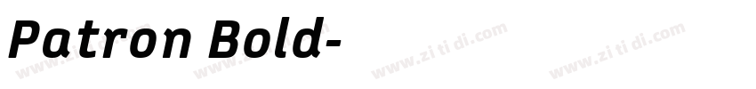 Patron Bold字体转换